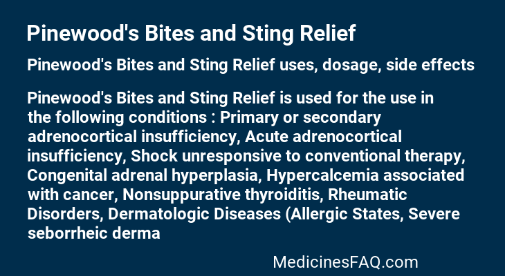 Pinewood's Bites and Sting Relief