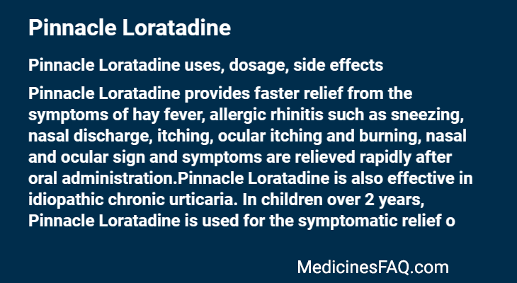 Pinnacle Loratadine