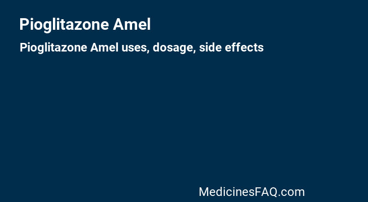 Pioglitazone Amel