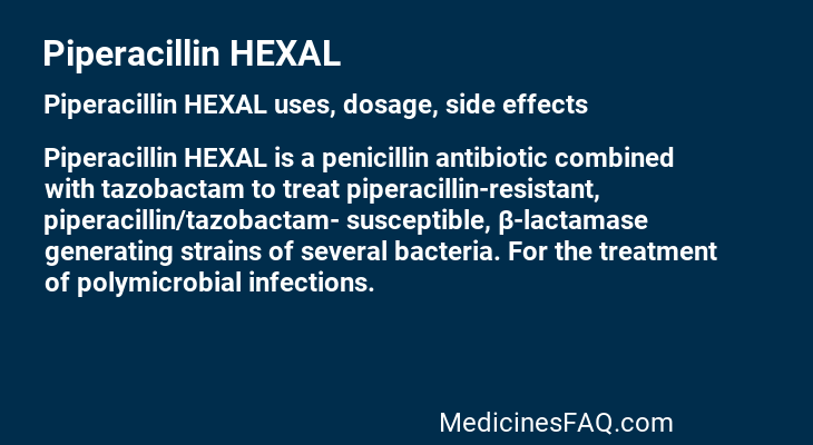 Piperacillin HEXAL