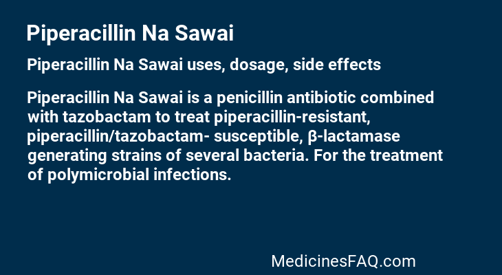 Piperacillin Na Sawai