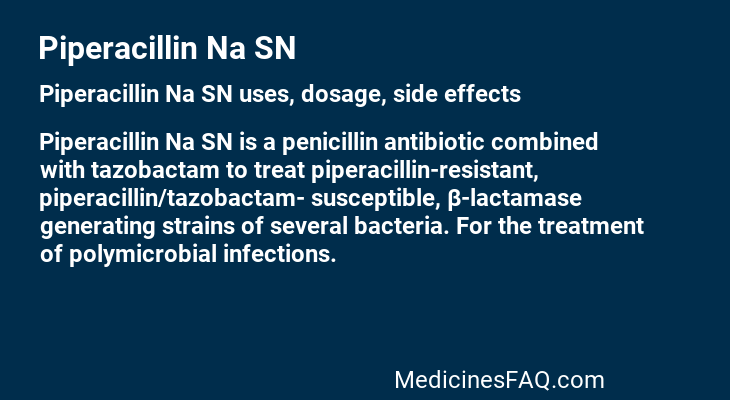 Piperacillin Na SN