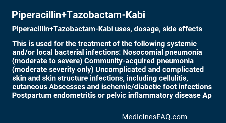 Piperacillin+Tazobactam-Kabi