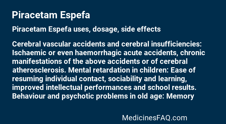 Piracetam Espefa