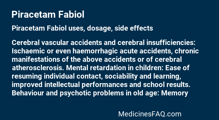 Piracetam Fabiol