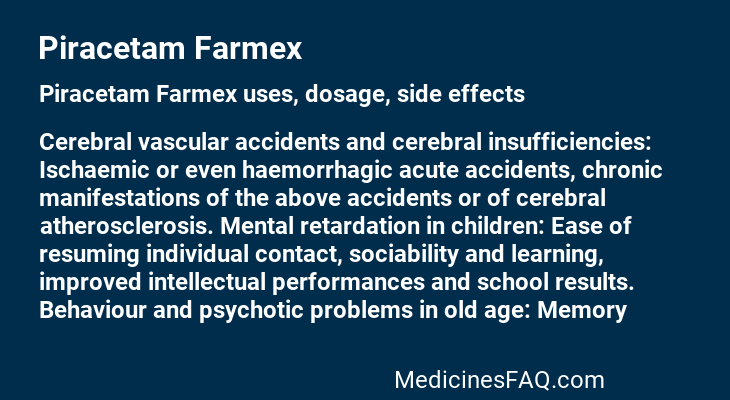 Piracetam Farmex