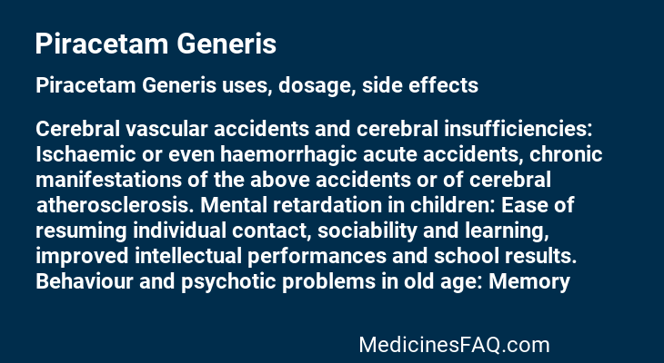 Piracetam Generis