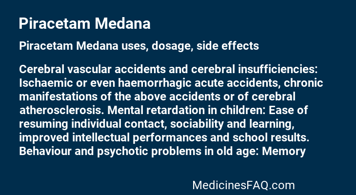 Piracetam Medana