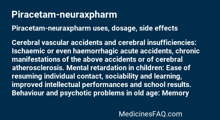 Piracetam-neuraxpharm