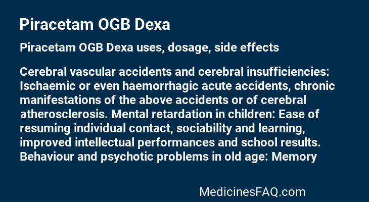 Piracetam OGB Dexa