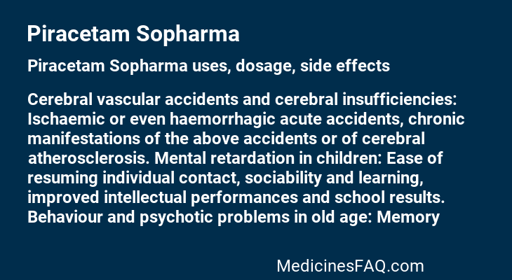 Piracetam Sopharma