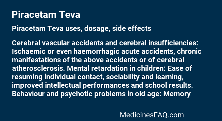 Piracetam Teva