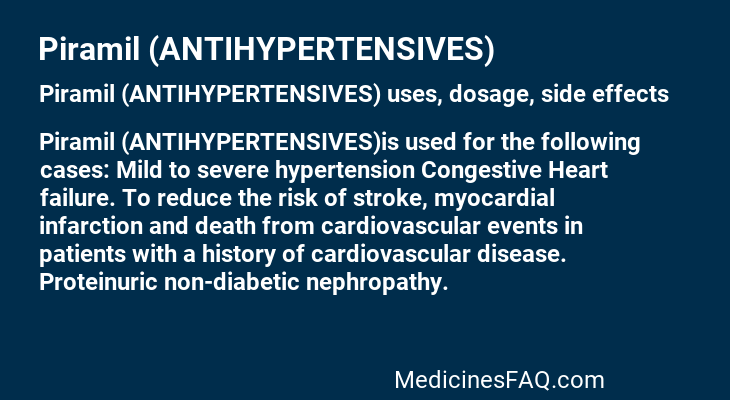 Piramil (ANTIHYPERTENSIVES)