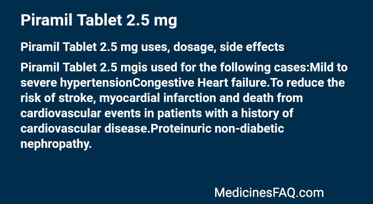 Piramil Tablet 2.5 mg