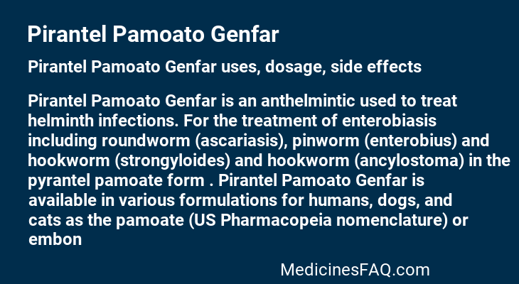 Pirantel Pamoato Genfar