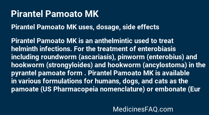 Pirantel Pamoato MK