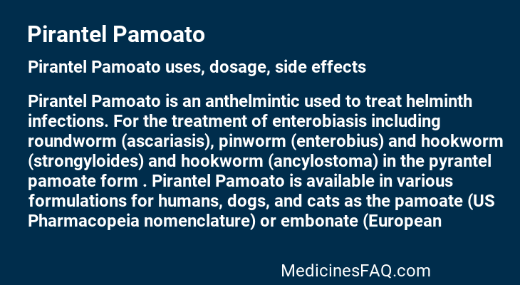 Pirantel Pamoato