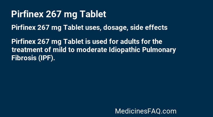 Pirfinex 267 mg Tablet