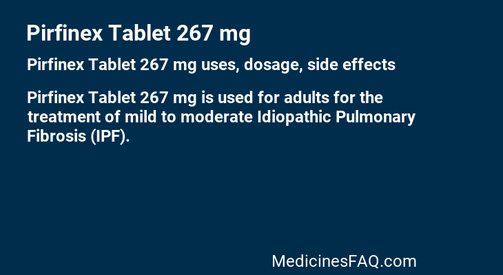 Pirfinex Tablet 267 mg