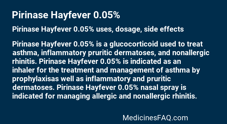 Pirinase Hayfever 0.05%