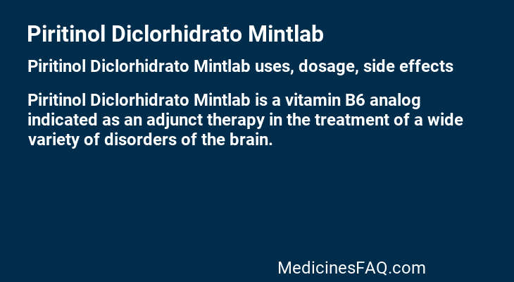 Piritinol Diclorhidrato Mintlab