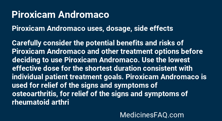 Piroxicam Andromaco