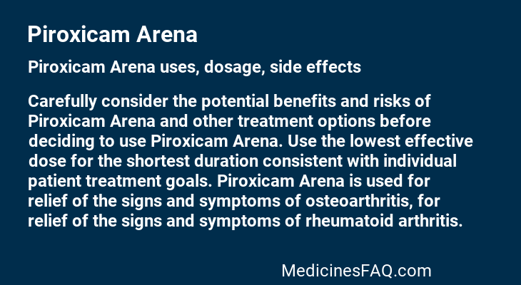 Piroxicam Arena