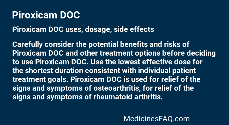 Piroxicam DOC