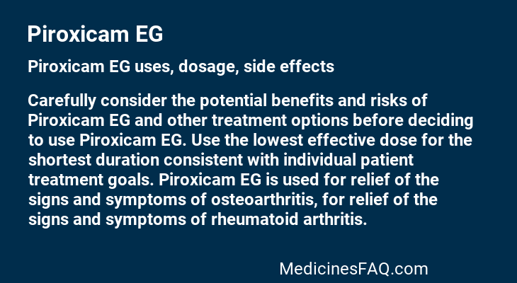 Piroxicam EG