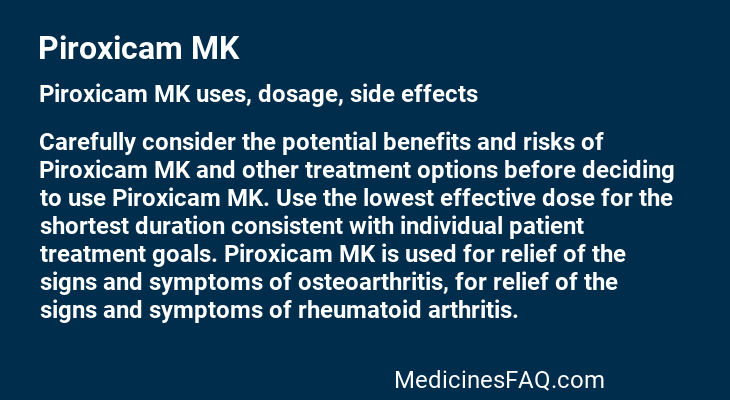 Piroxicam MK