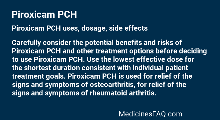 Piroxicam PCH