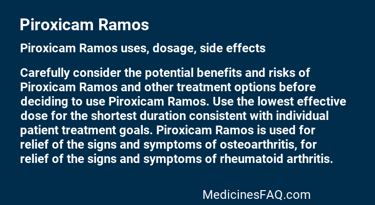 Piroxicam Ramos