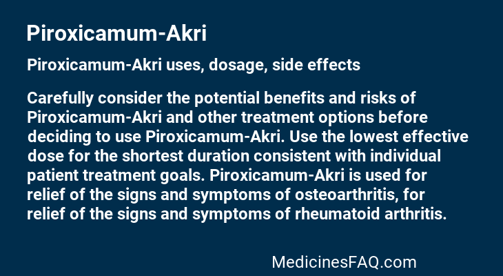 Piroxicamum-Akri