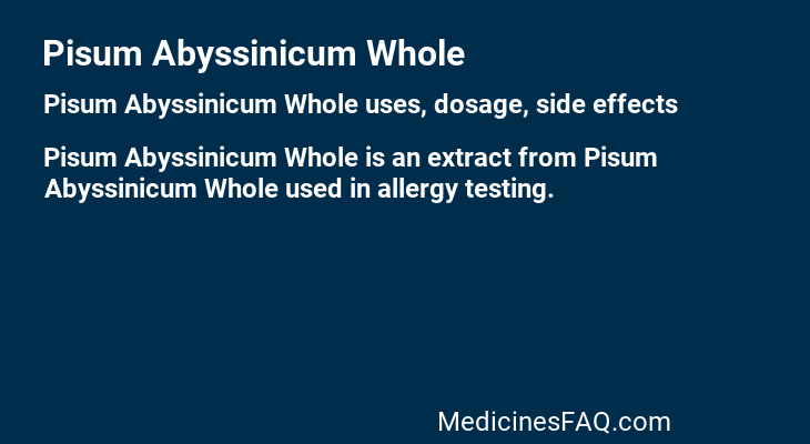 Pisum Abyssinicum Whole