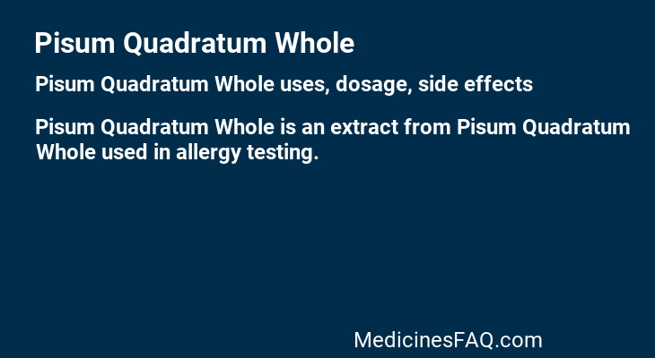 Pisum Quadratum Whole