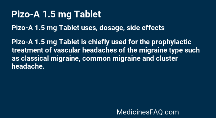 Pizo-A 1.5 mg Tablet