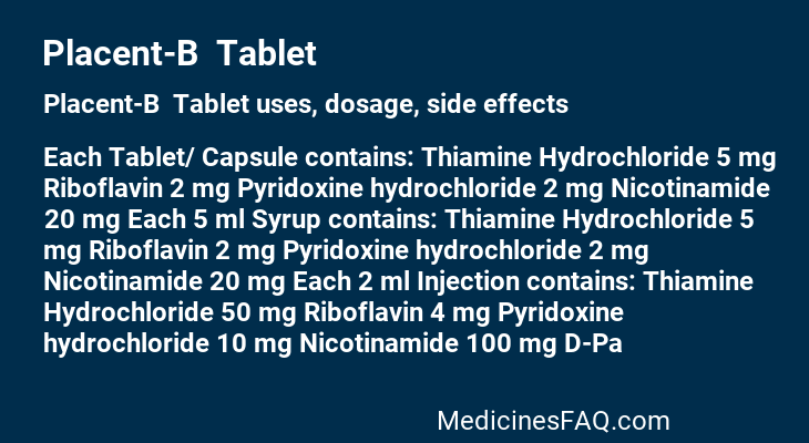 Placent-B  Tablet