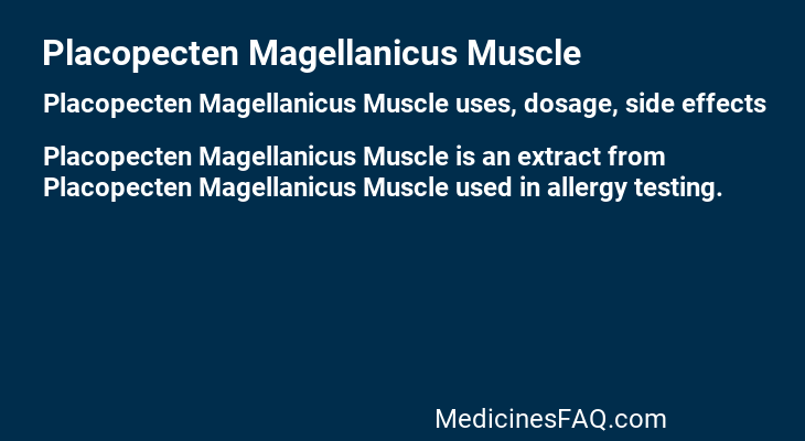 Placopecten Magellanicus Muscle