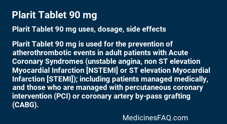 Plarit Tablet 90 mg