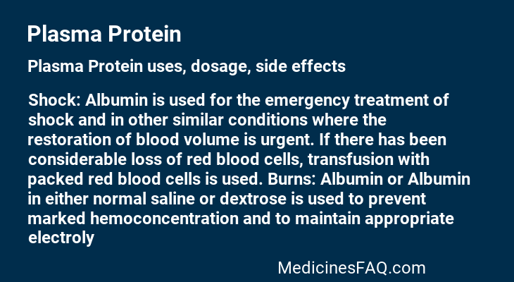 Plasma Protein