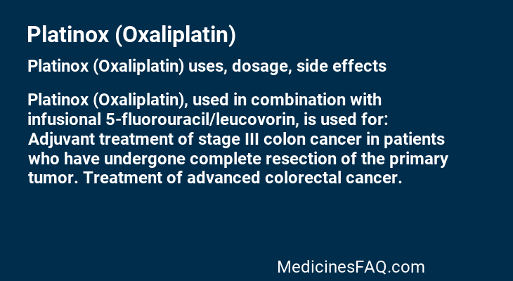 Platinox (Oxaliplatin)