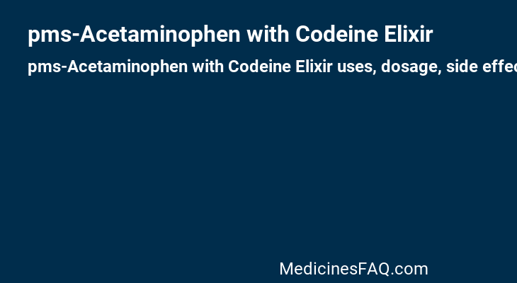 pms-Acetaminophen with Codeine Elixir