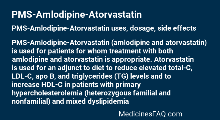 PMS-Amlodipine-Atorvastatin