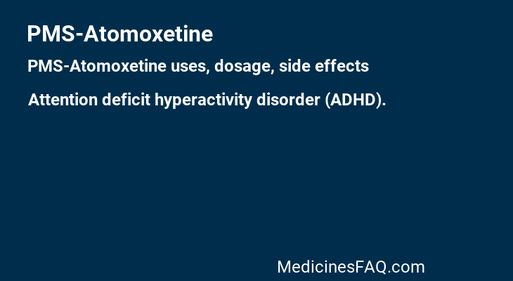 PMS-Atomoxetine