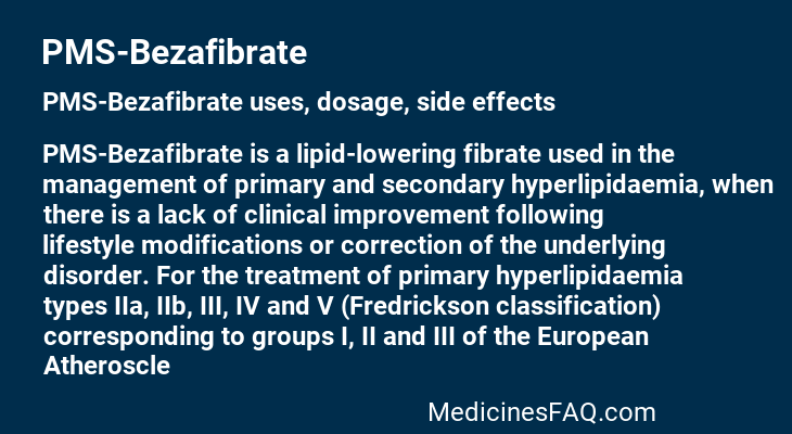 PMS-Bezafibrate