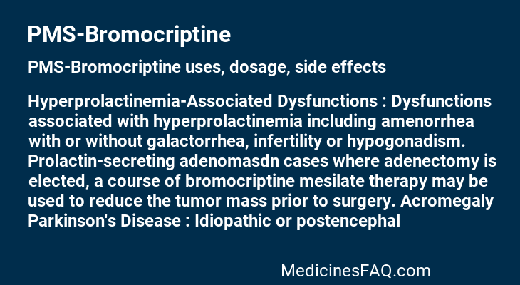 PMS-Bromocriptine