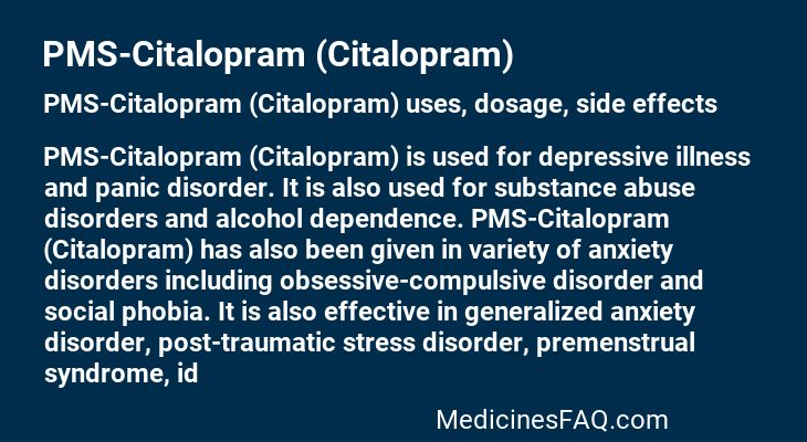 PMS-Citalopram (Citalopram)