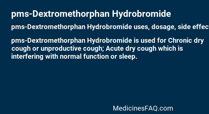 pms-Dextromethorphan Hydrobromide