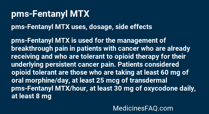 pms-Fentanyl MTX