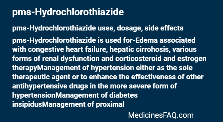 pms-Hydrochlorothiazide